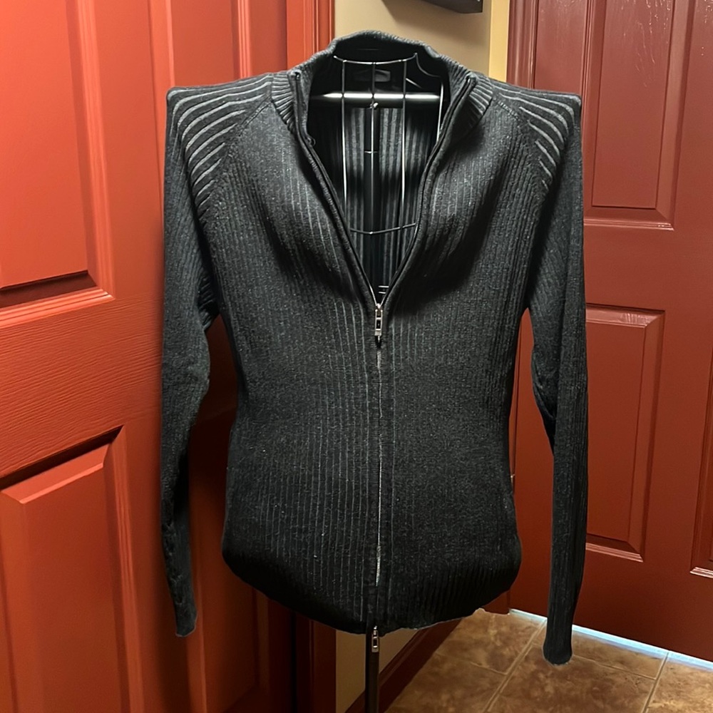 DKNY Jeans mens zipper sweater